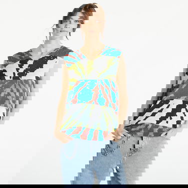 Väst Stüssy Printed Sweater Vest Svart | 117179 blue, 3