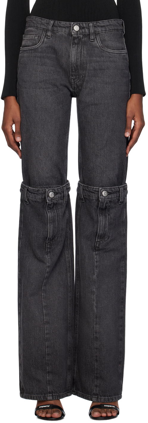 Jeans Coperni Coperni Open Knee Denim Jeans Svart | COPP55852