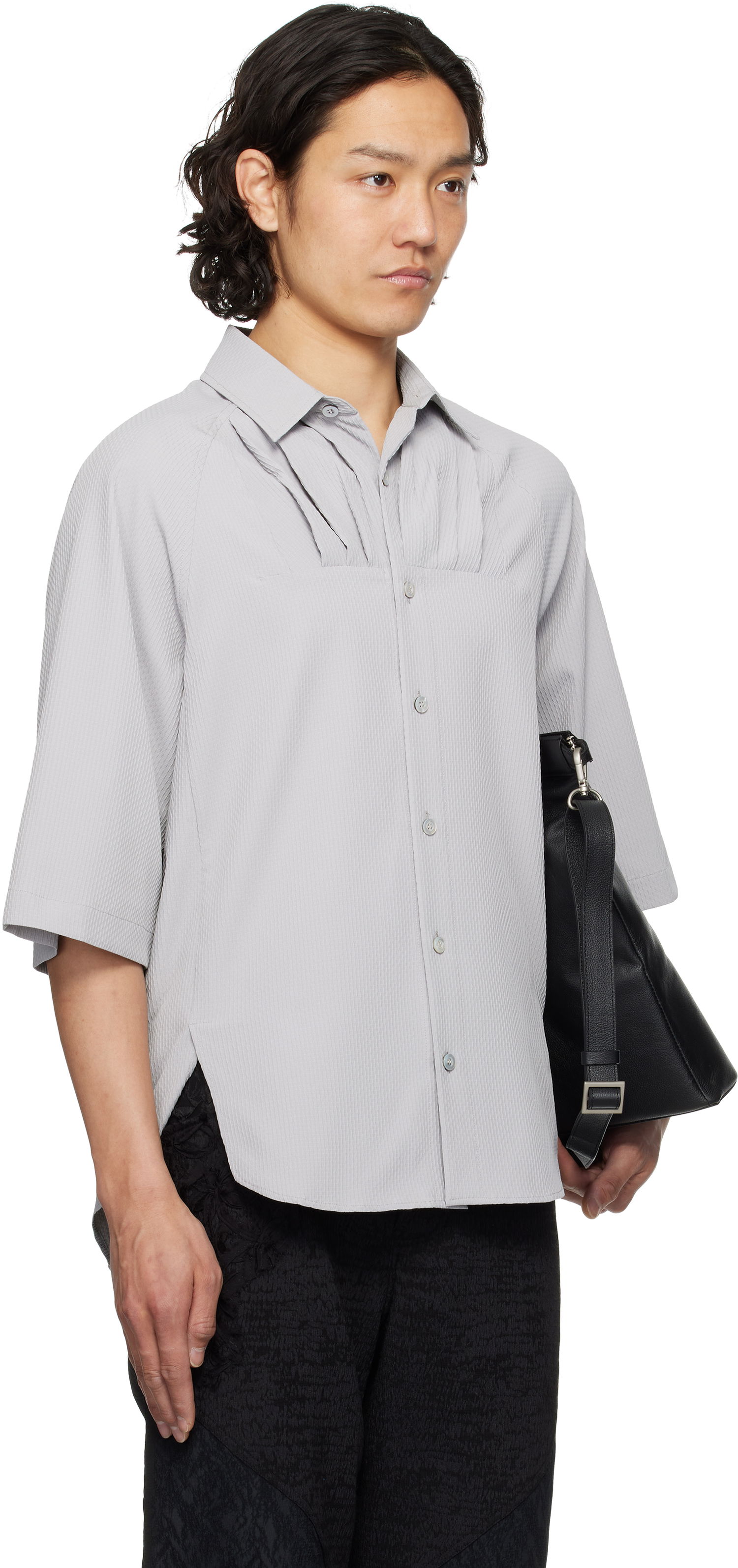 Skjorta ADER ERROR ADER error Product. 53 Pleated Shirt Grå | BO01SSSH0201GR, 1