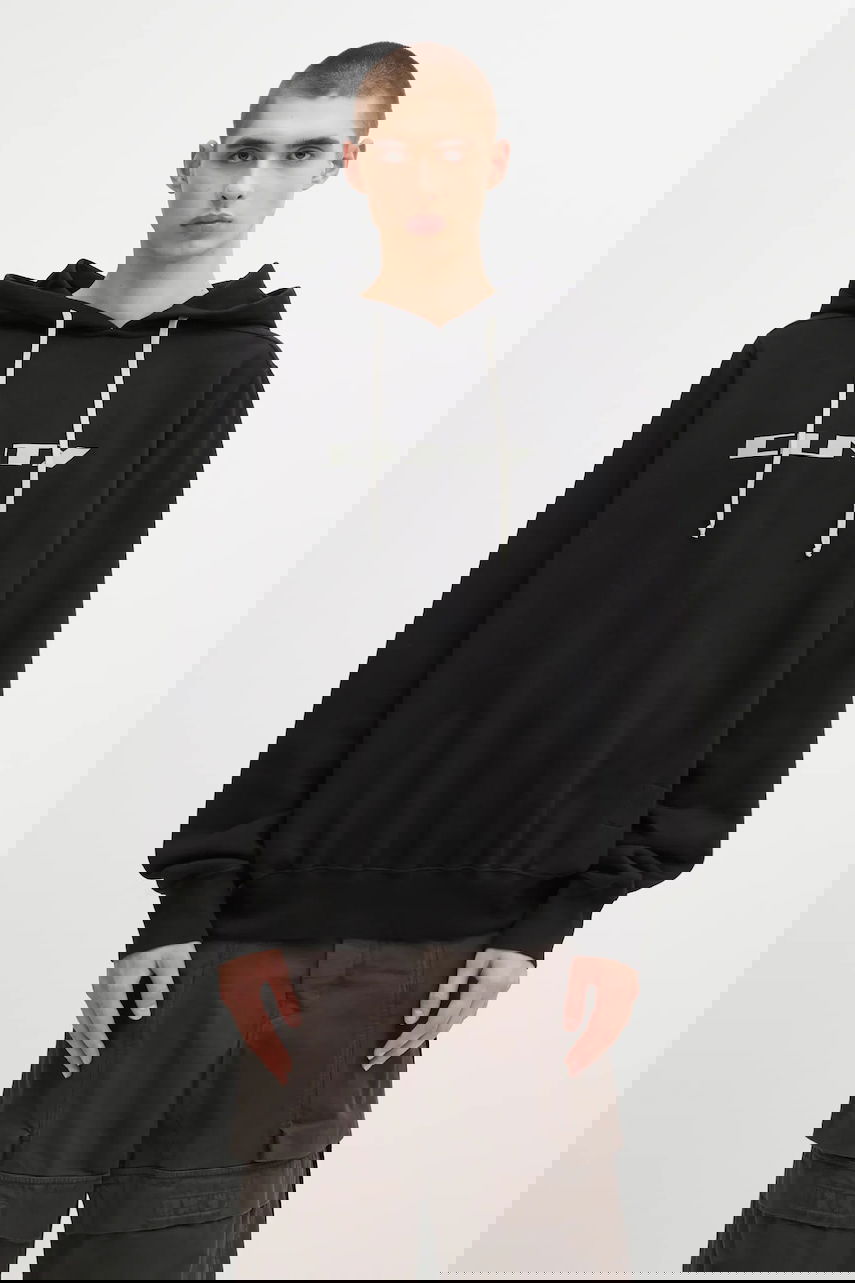 Sweatshirt Rick Owens Rick Owens DRKSHDW Oversized Hoodie Svart | DU02E7262.FEP2P, 0