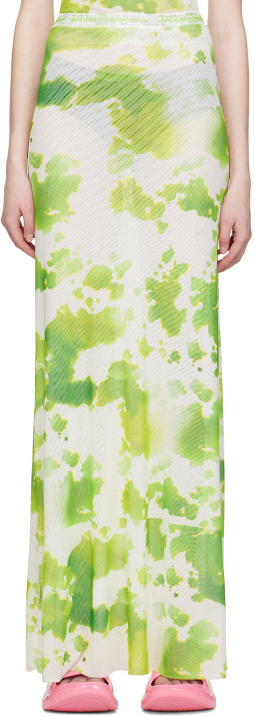 Kjol Ottolinger Ottolinger Exclusive Tie-Dye Maxi Skirt Grön | 101317