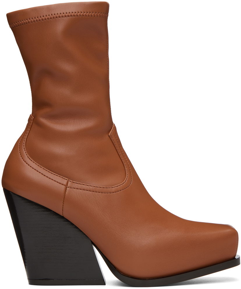 Sneakers och skor Stella McCartney Stella McCartney Cowboy Ankle Boots Brun | 810134W1IL0