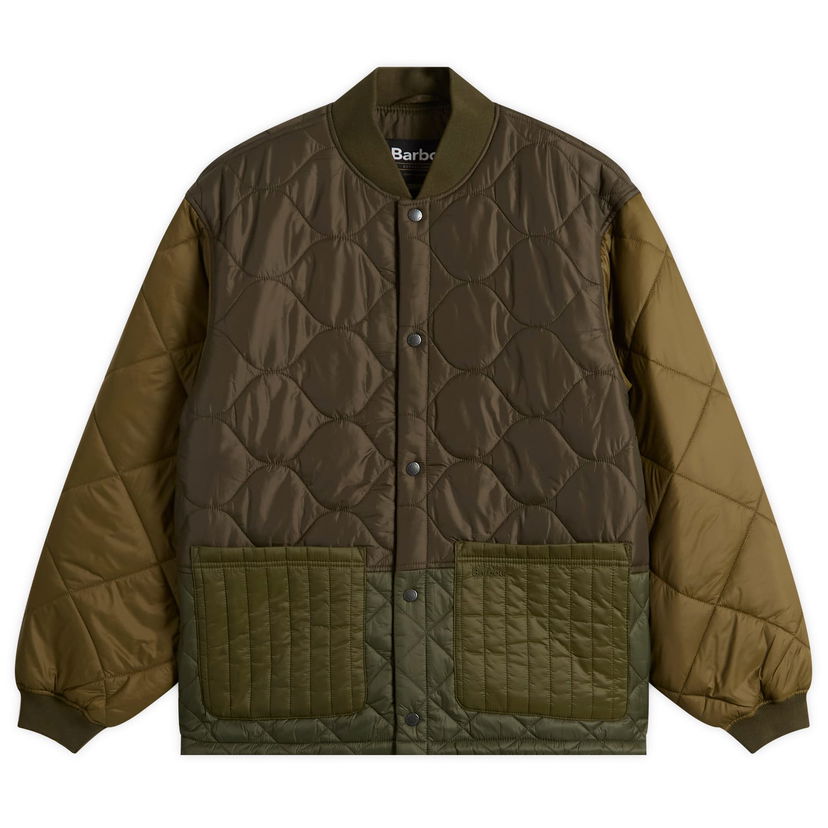 Bomberjacka Barbour Men's Heritage + Cording Quilted Jacket, Size Large Grön | MQU1855GN72
