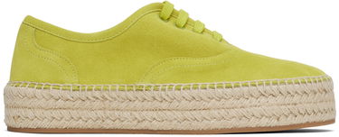 Örhängen JW Anderson JW Anderson Suede Lace-Front Platform Espadrilles Grön | SE0032-LA0240, 0