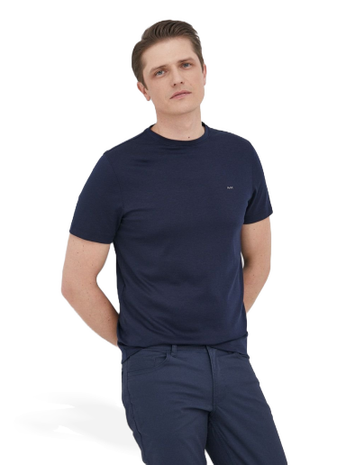 T-shirt Michael Kors Cotton Tee Mörkblå | CB95FJ2C93