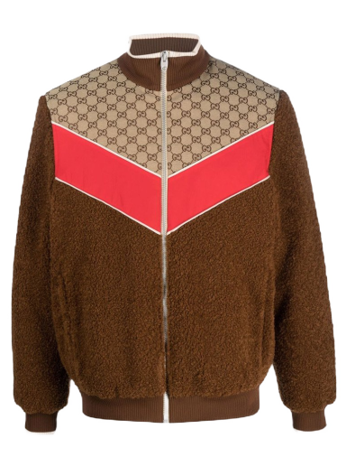 Jacka Gucci GG Monogram-Pattern Zip-Up Jacket Brun | 716794 XJEUS 2396