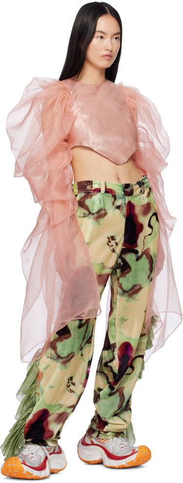 Crop top Collina Strada Collina Strada Simone Puff Sleeve Blouse Rosa | XX3029, 3