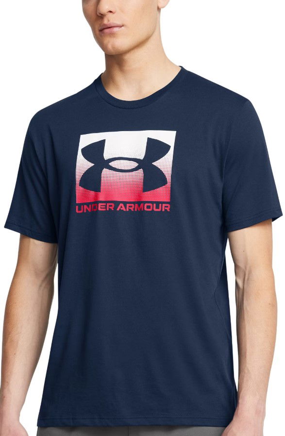 T-shirt Under Armour Boxed Sport Updated Short Sleeve T-Shirt Mörkblå | 1386793-408