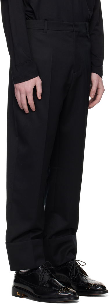 Byxor Simone Rocha Simone Rocha Cuffed Straight Leg Trousers Svart | 4175 1217, 1