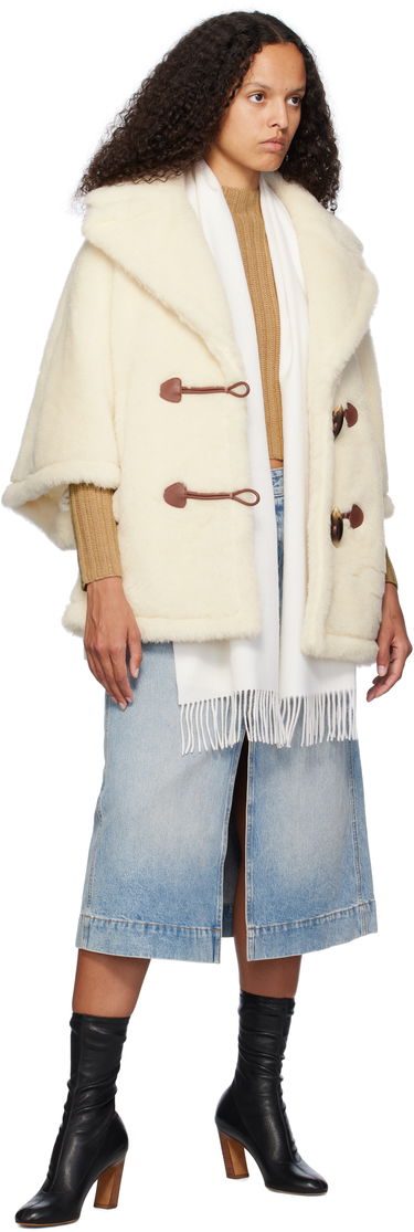 Halsduk Max Mara Embroidered Logo Wool Scarf Mörkblå | 2424546312600 MM02232, 4