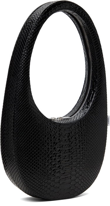 Handväska Coperni Coperni Python Embossed Swipe Bag Svart | COPBA01F6047, 2