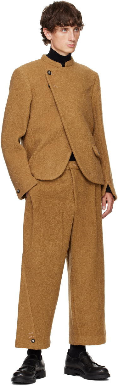 Byxor ADER ERROR Brown Wool Wide Leg Trousers Brun | BN01FWSA0207CM, 3