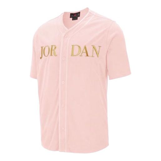 Jersey Jordan Jordan V-Neck Button-Down Baseball Jersey Rosa | AT9823-623