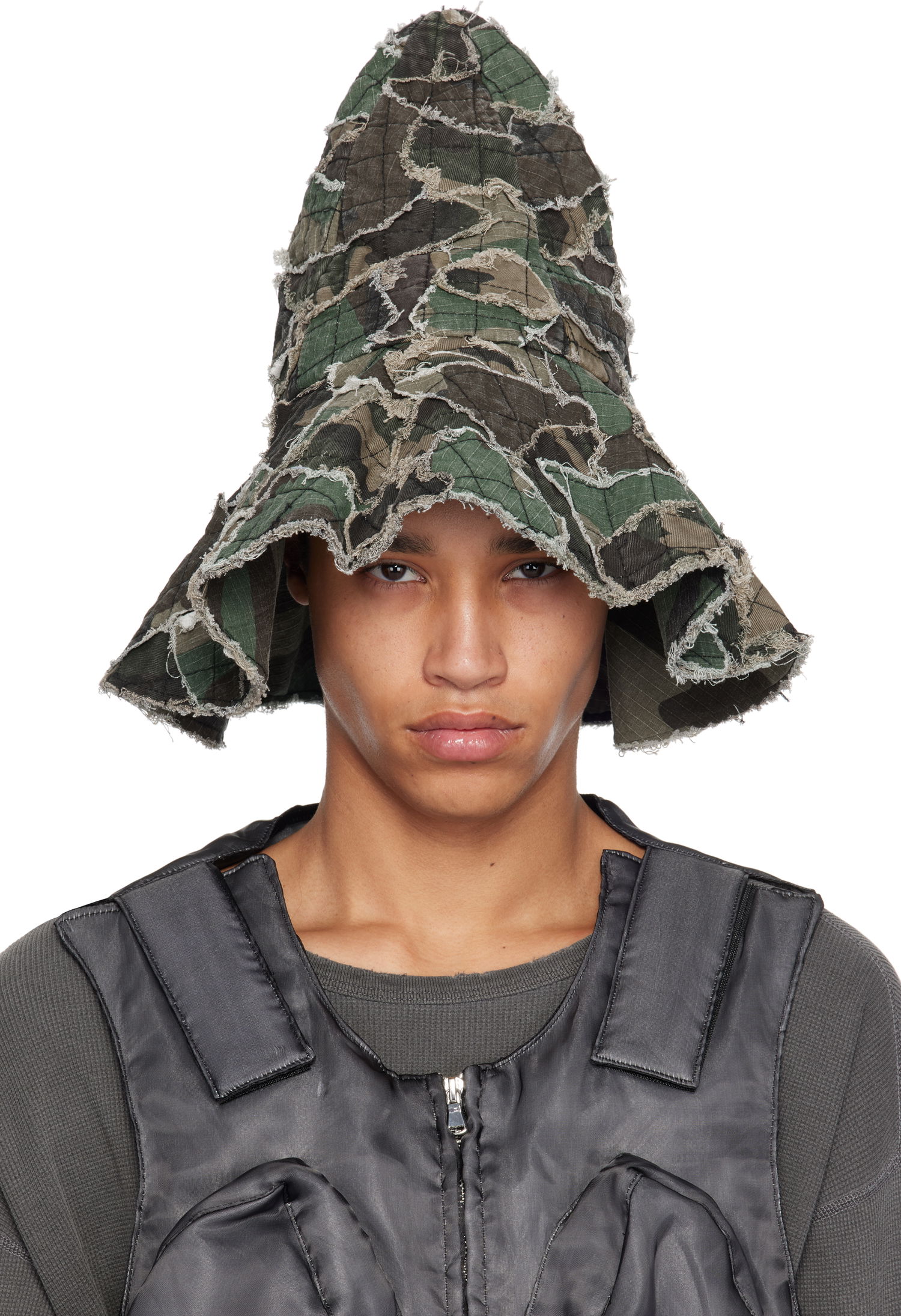Hatt Who Decides War Who Decides War Highest Point Denim Bucket Hat Grön | 1341540030SS25, 0