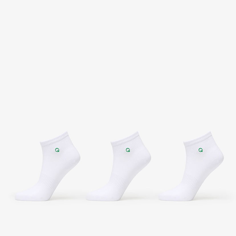 Strumpor Queens Essential Ankle Socks 3-Pack Vit | QNS_067