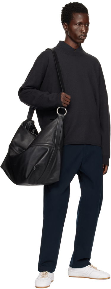 Sweater Studio Nicholson Studio Nicholson Scafell Knit Sweater Svart | SCAFELL SNM - 1294, 3