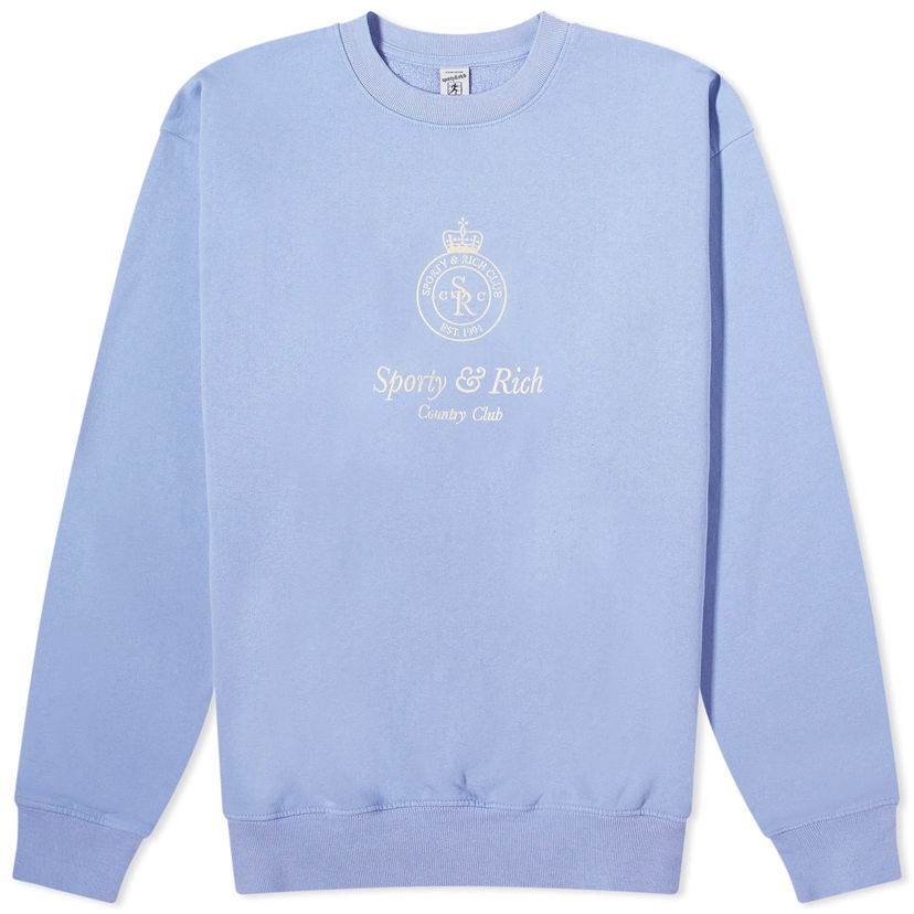 Sweater Sporty & Rich Crown Embroidered Crew Sweat Purpur | CRAW2343NI