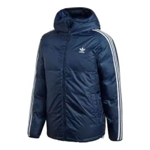 Pufferjacka adidas Originals adidas Originals Hooded Padded Jacket Mörkblå | ED5840