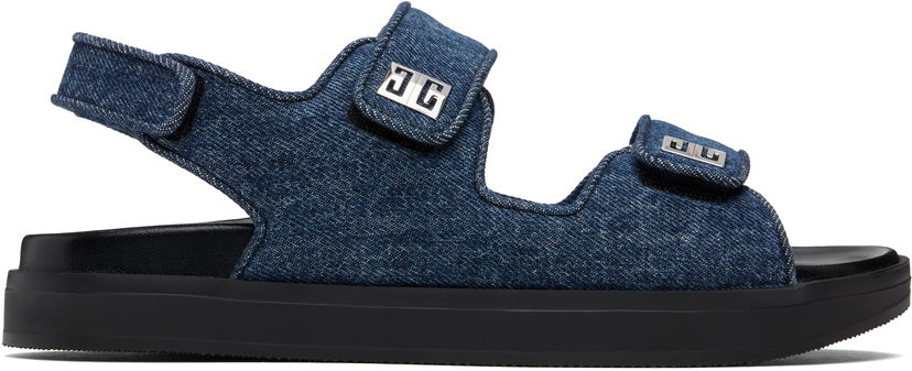 Tillbehör Givenchy Givenchy 4G Strap Sandals Blå | BE3087E2BP401