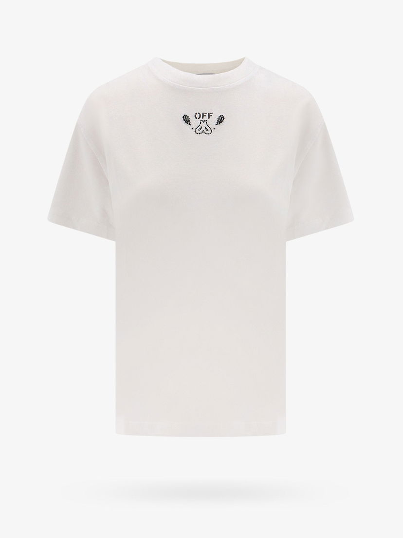 T-shirt Off-White T-SHIRT Vit | OWAA089S24JER0020101
