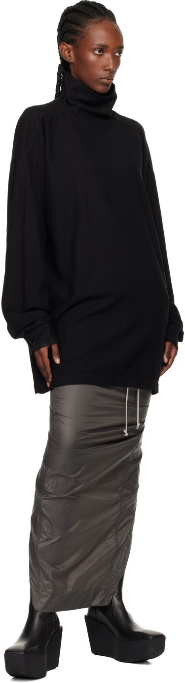Sweater Rick Owens DRKSHDW Concordians Jumbo Turtleneck Svart | DS02E7505 CFL, 3