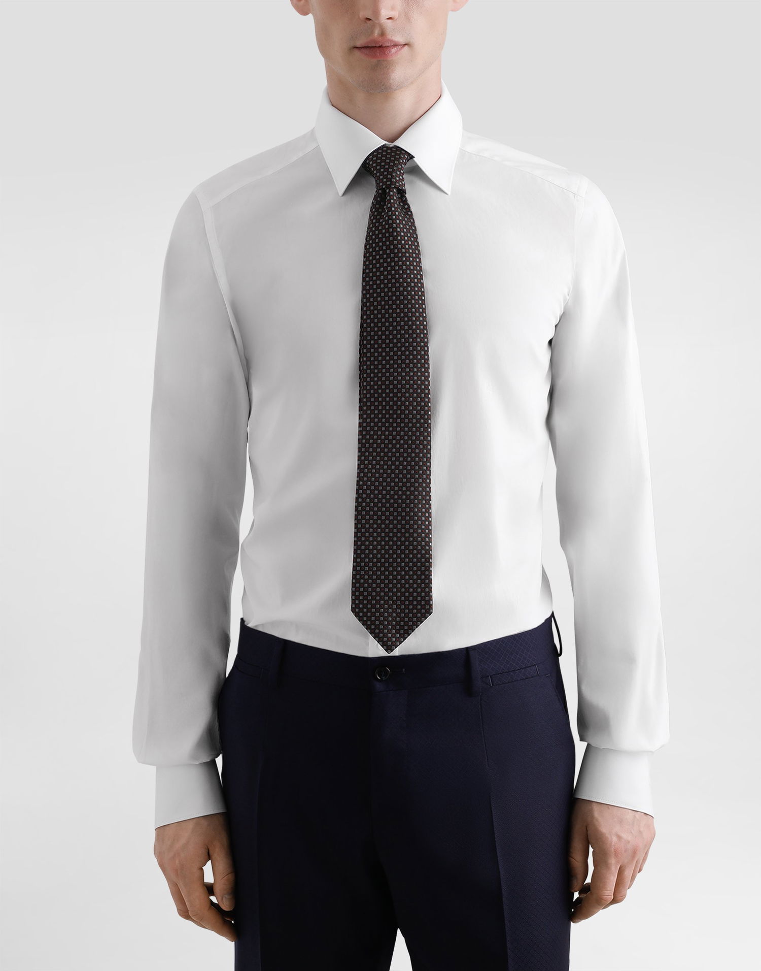 Tillbehör Dolce & Gabbana Dolce & Gabbana Micro-Design Jacquard Tie Svart | GT147EG0JSBN1283, 1