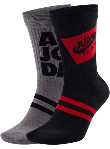 Strumpor Jordan Legacy Crew 2 pieces Flerfärgad | cu7907-903