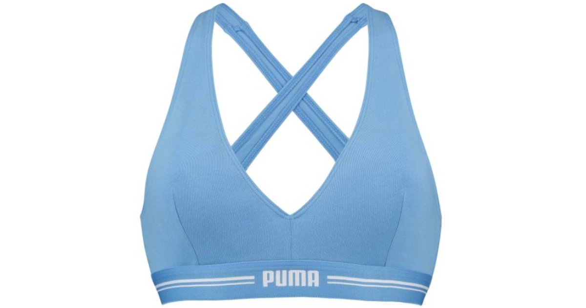 Behå Puma Padded Top Sport BH Blå | 701223668-004, 1