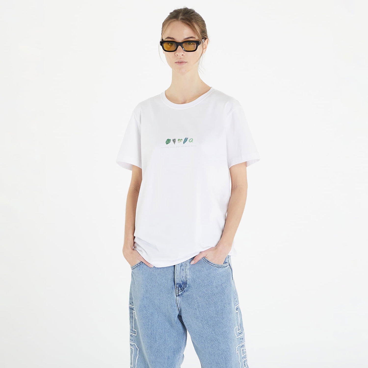 T-shirt Queens Rostliny Jsou Moje Oblíbená Barva T-Shirt Vit | QNS_033, 0