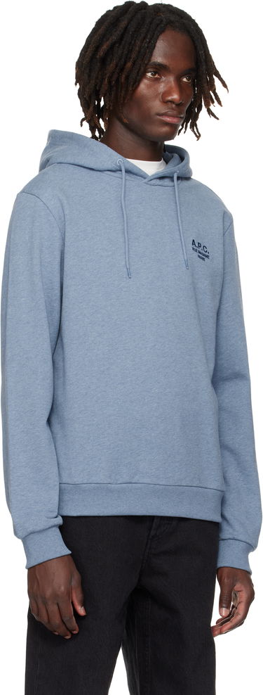 Sweatshirt A.P.C. A.P.C. Standard Rue Madame Hoodie Blå | COHGR-M27914, 1