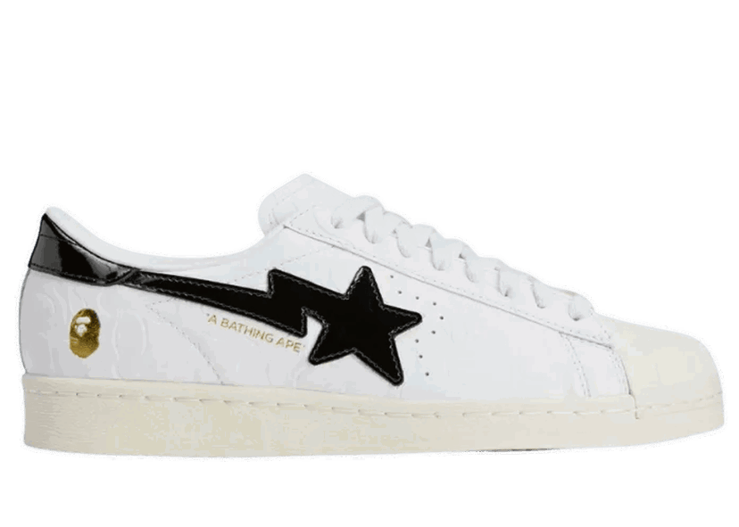 Sneakers och skor adidas Performance BAPE x SSTR V "Cloud White" Vit | JR2701