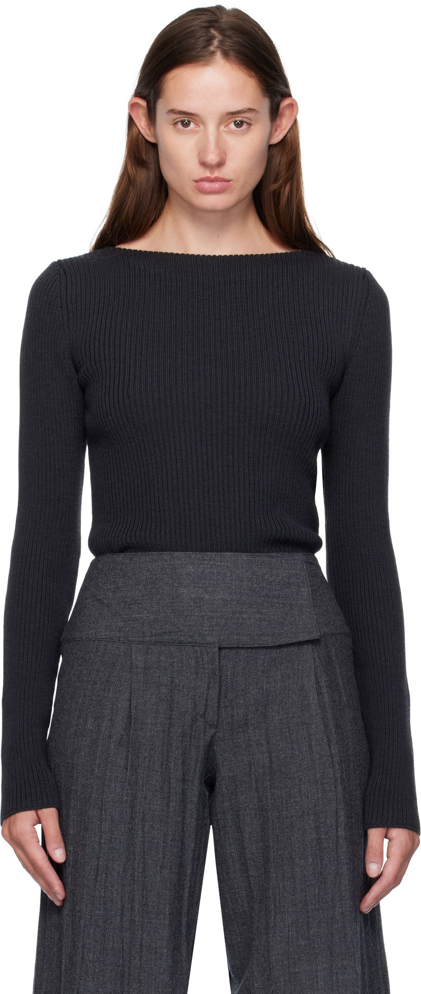 Sweater OUR LEGACY Our Legacy Strict Knit Sweater Mörkblå | W4253SO