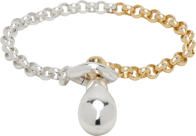 Armband Bottega Veneta Bottega Veneta Drop Pendant Chain Bracelet Metallisk | 838147 V507D