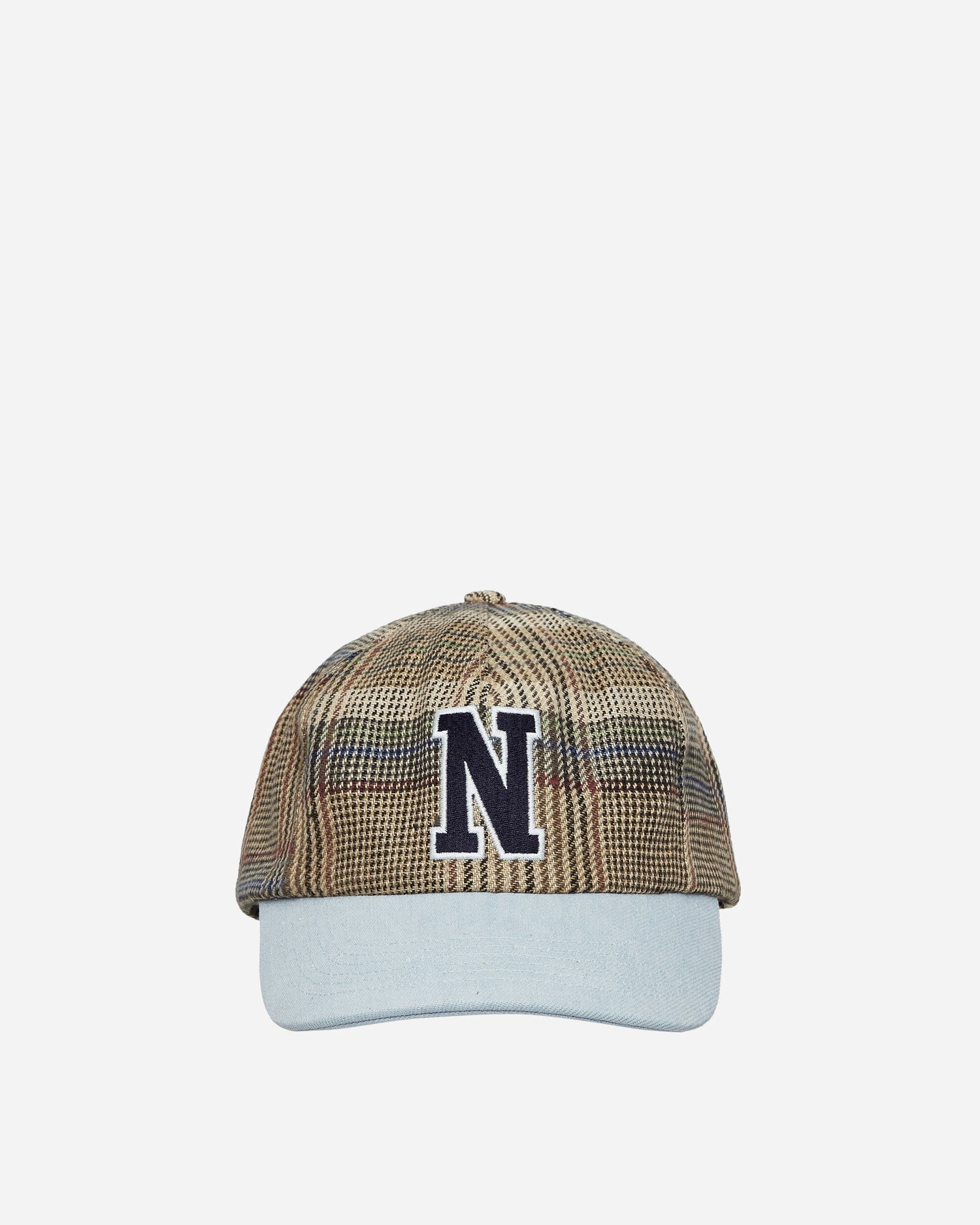 Keps Noah Plaid Crown 5-Panel Cap Tan Grön | H120SS24 TPD, 0