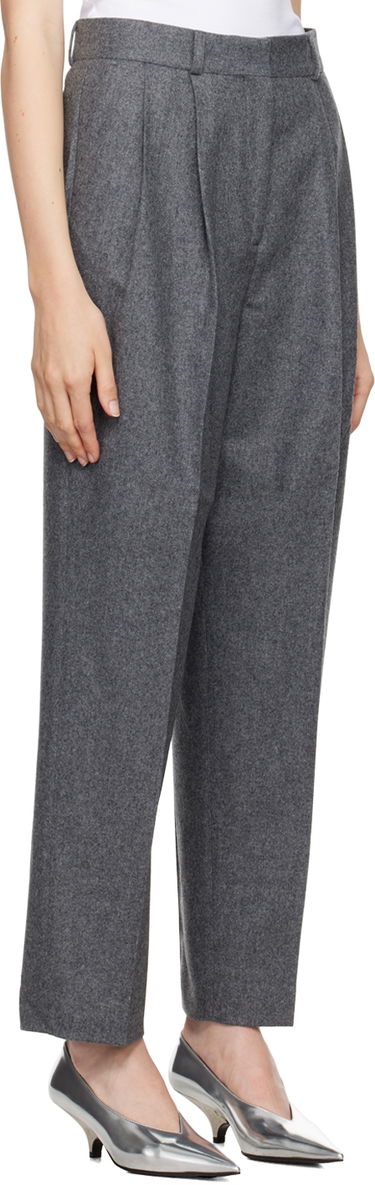 Byxor TOTEME Double-Pleated Tailored Trousers Grå | 244-WRB847-FB0024, 1