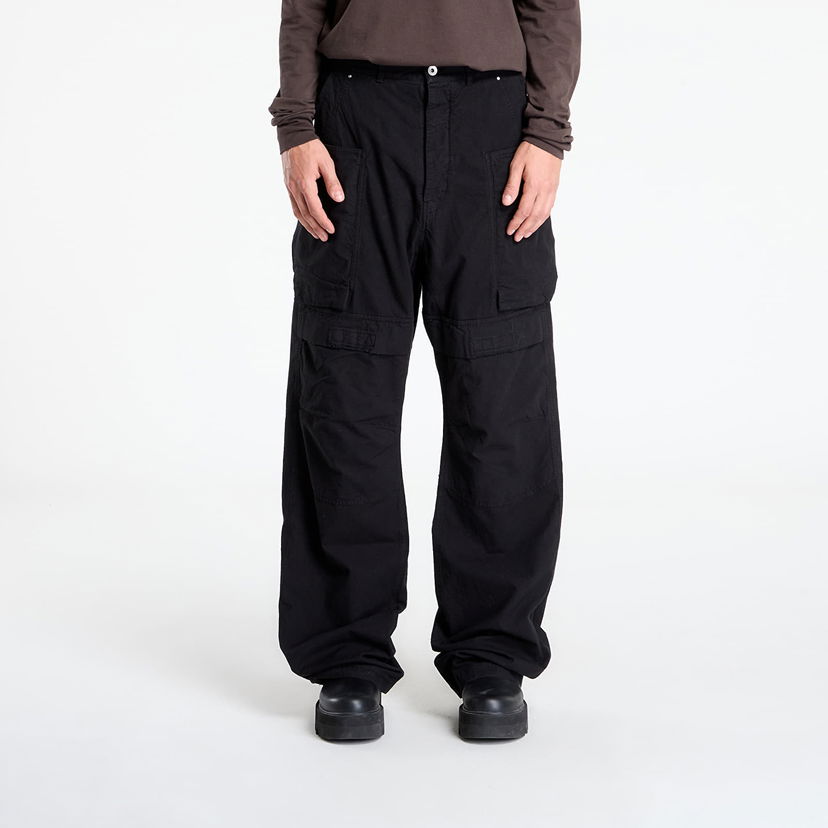 Cargo byxor Rick Owens Rick Owens DRKSHDW Stefan Cargo Pants 33 Svart | DU02E7368 CL 09