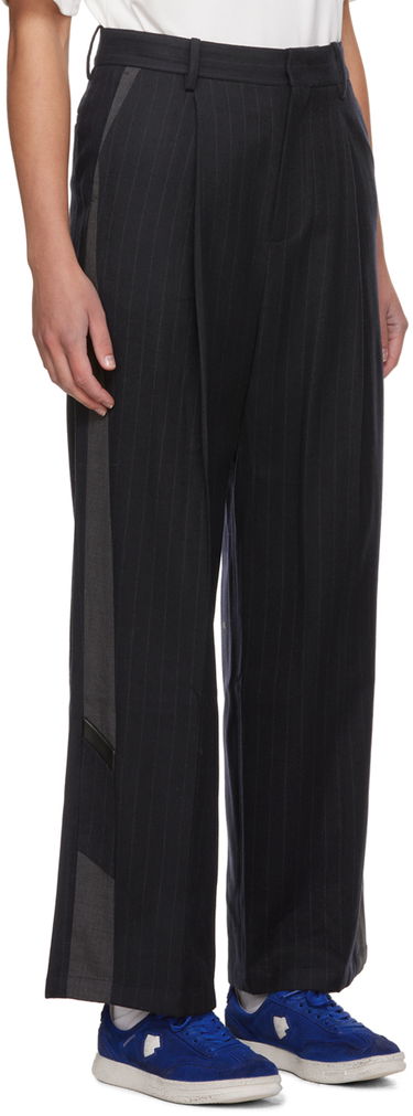 Byxor ADER ERROR Pinstripe Wide-Leg Trousers Svart | BMADFWSA0203NV, 1