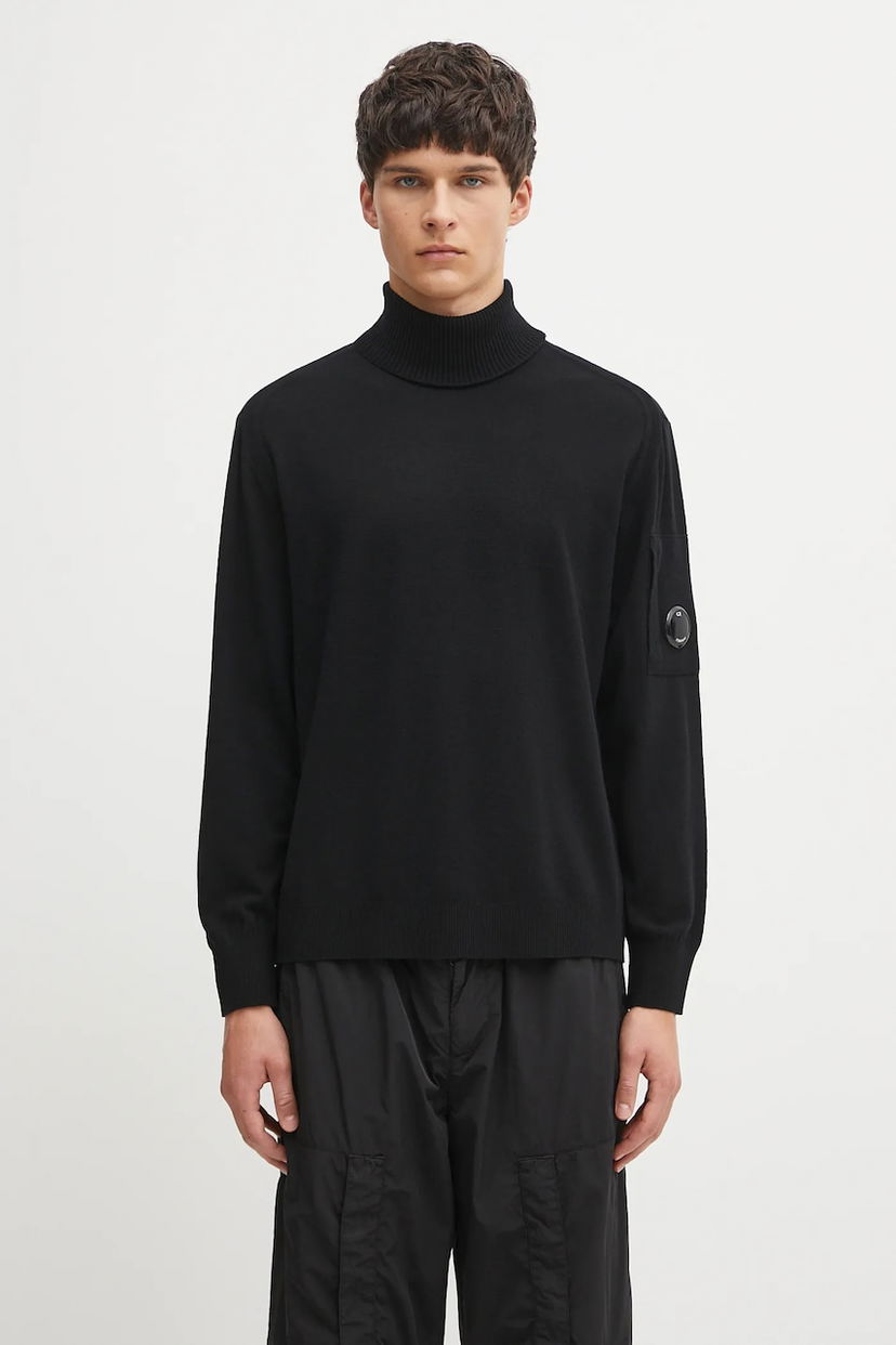 Sweater C.P. Company C.P. Company Turtleneck Sweater Svart | 19CMKN035A005528A