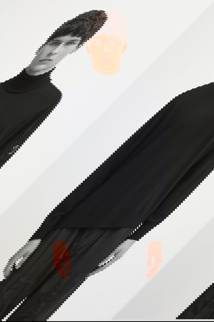 Sweater C.P. Company C.P. Company Turtleneck Sweater Svart | 19CMKN035A005528A, 0