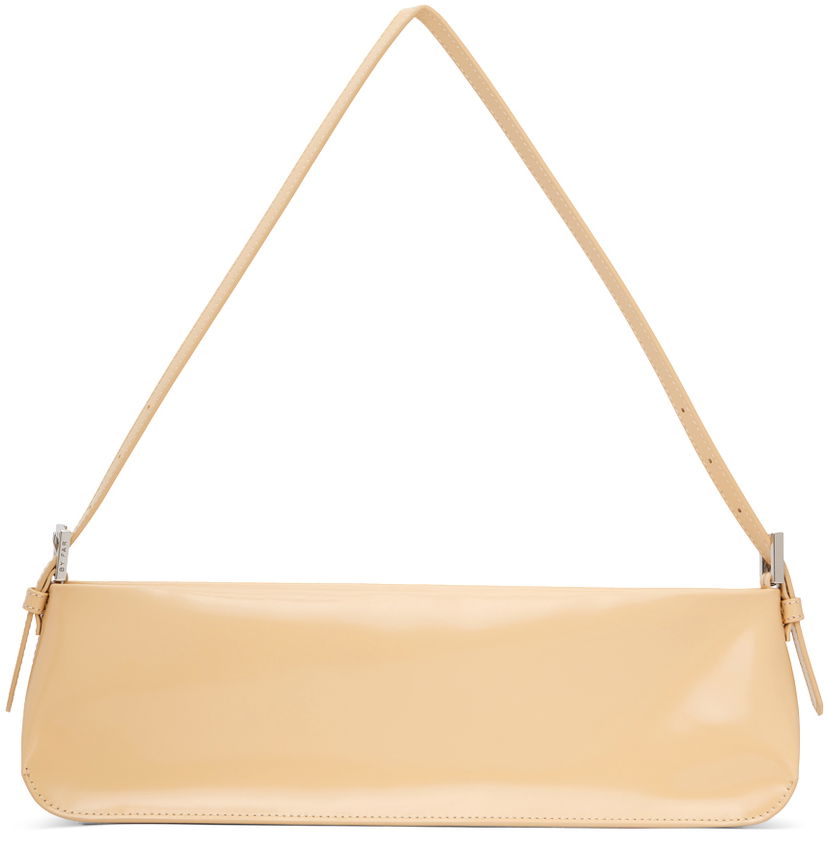 Axelväska BY FAR Long Shoulder Bag Beige | 22FWDLLSSBLWMED