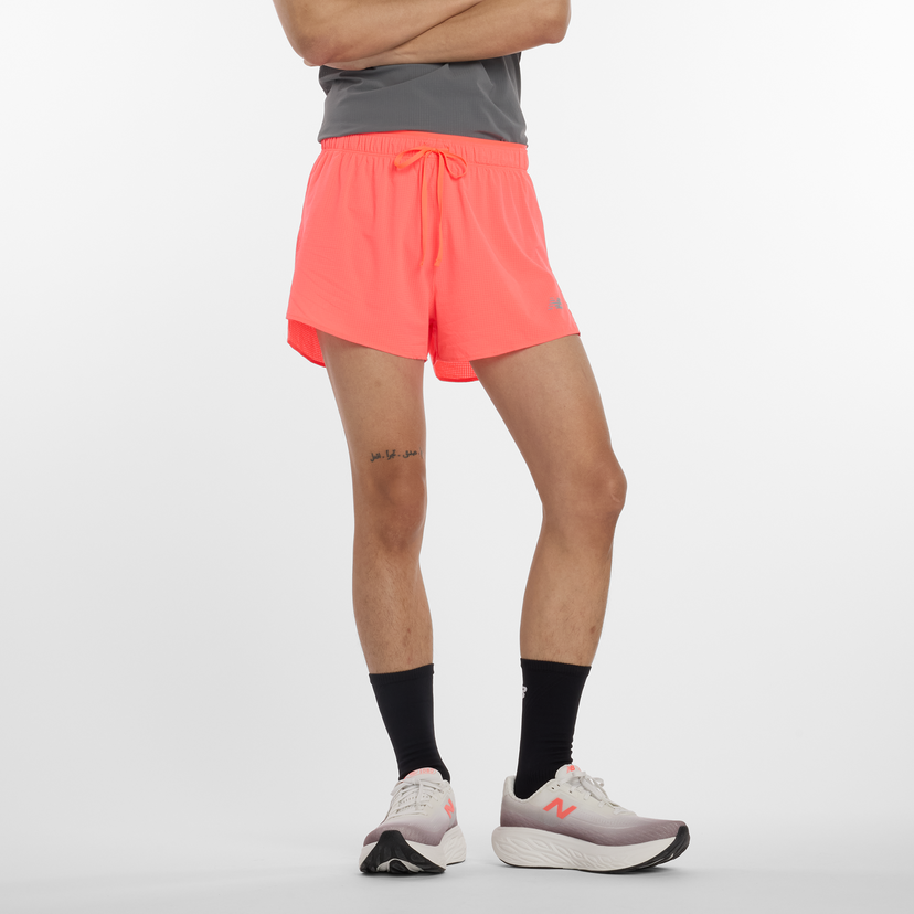 Shorts New Balance Impact Run 3 Inch Short Orange | NBMS51283URR
