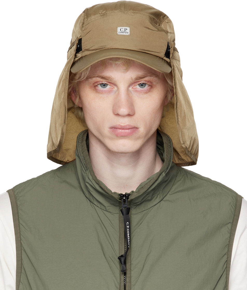 Keps C.P. Company Chrome-R Neck Flap Cap Grön | 14CMAC210A-005904A, 0