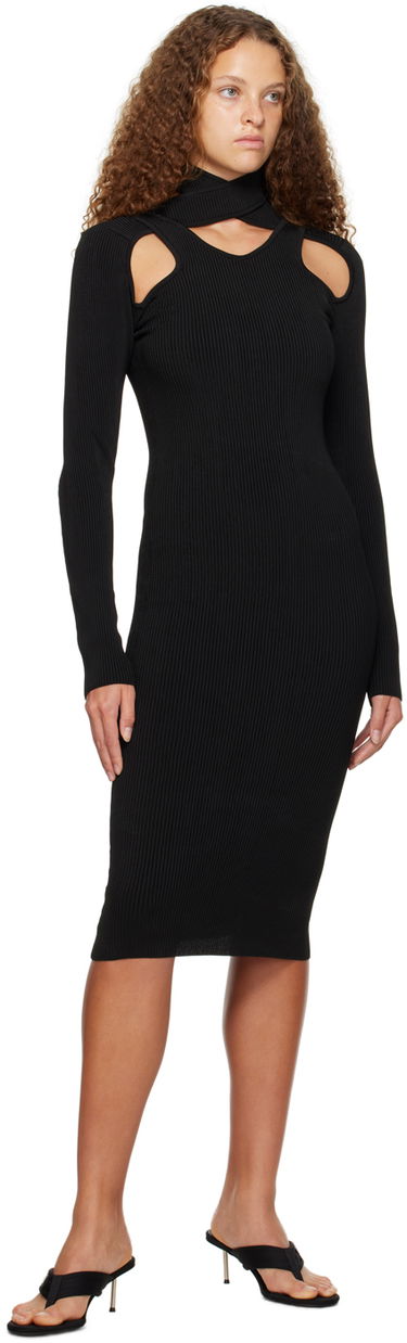 Klä Coperni Coperni Cutout Midi Dress Svart | COPML16600, 3
