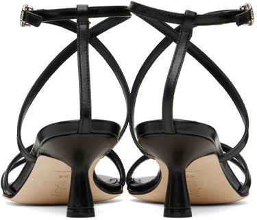 Tillbehör Aeyde Aeyde Maeve Leather Heeled Sandals Svart | A11-HS-PRAR55ST156-SS25-800-007, 1