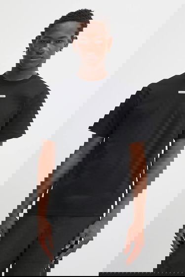 T-shirt HELIOT EMIL Heliot Emil Cotton T-Shirt Svart | PREAW25.M.09.139.BLK01, 0