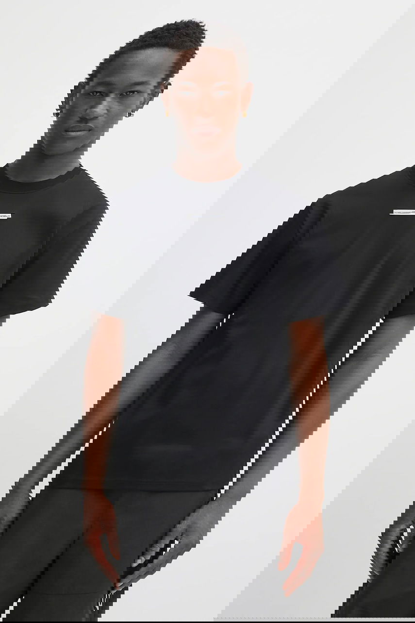 T-shirt HELIOT EMIL Heliot Emil Cotton T-Shirt Svart | PREAW25.M.09.139.BLK01, 0