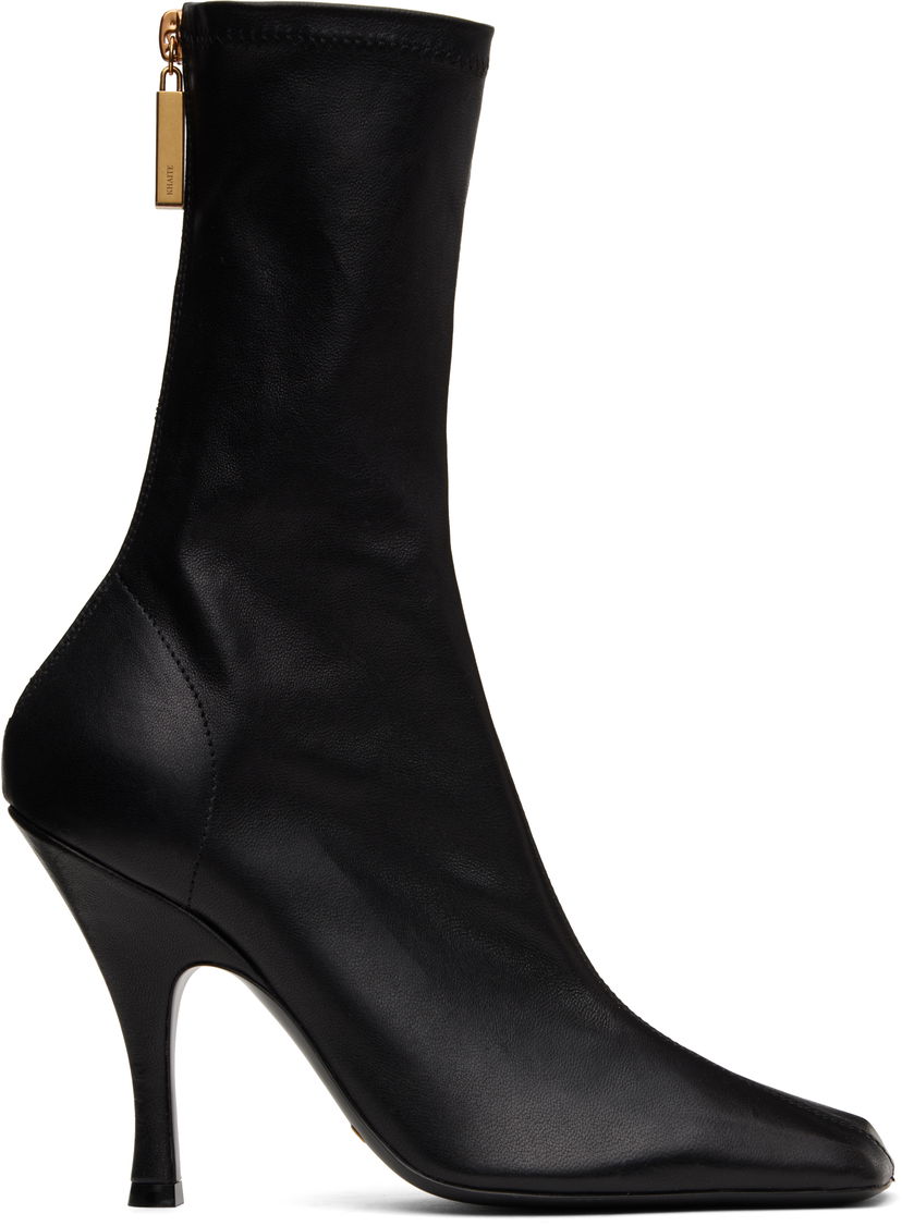 Sneakers och skor Khaite KHAITE Eva Mid Calf Boots Svart | F1097-836