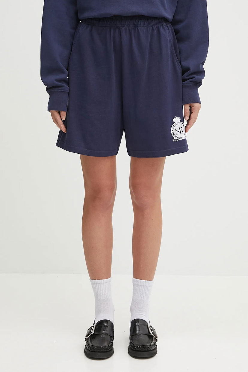 Shorts Sporty & Rich Sporty & Rich Royal Club Gym High Waist Shorts Mörkblå | SH039620219BL106