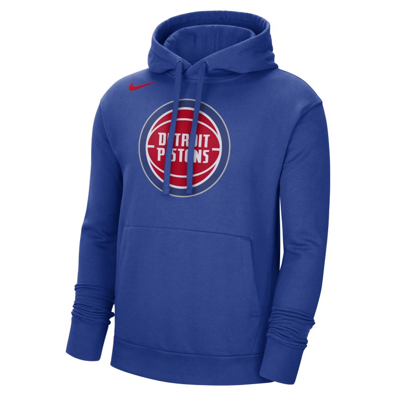 Sweatshirt Nike Detroit Pistons NBA Fleece Pullover Hoodie Blå | DN8629-495, 0