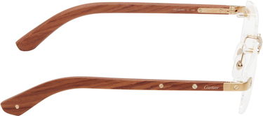 Solglasögon Cartier Santos de Cartier Optical Frame Glasses Brun | CT0513O-002, 1